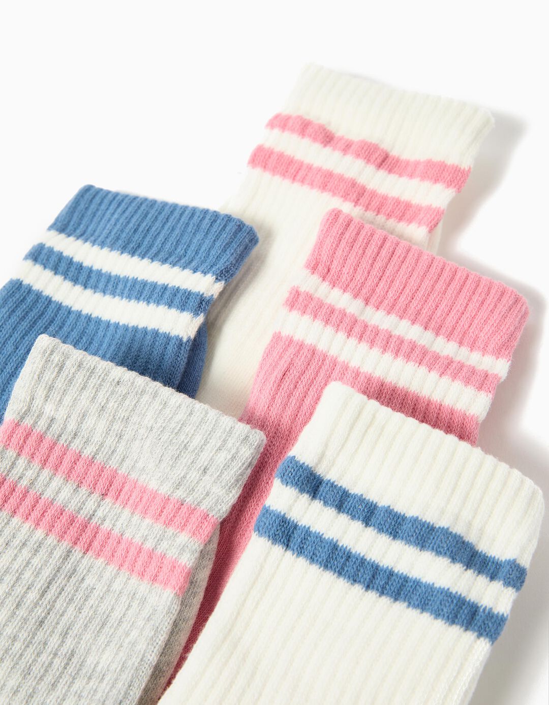 Pack 5 Pares de Meias, Menina, Multicolor
