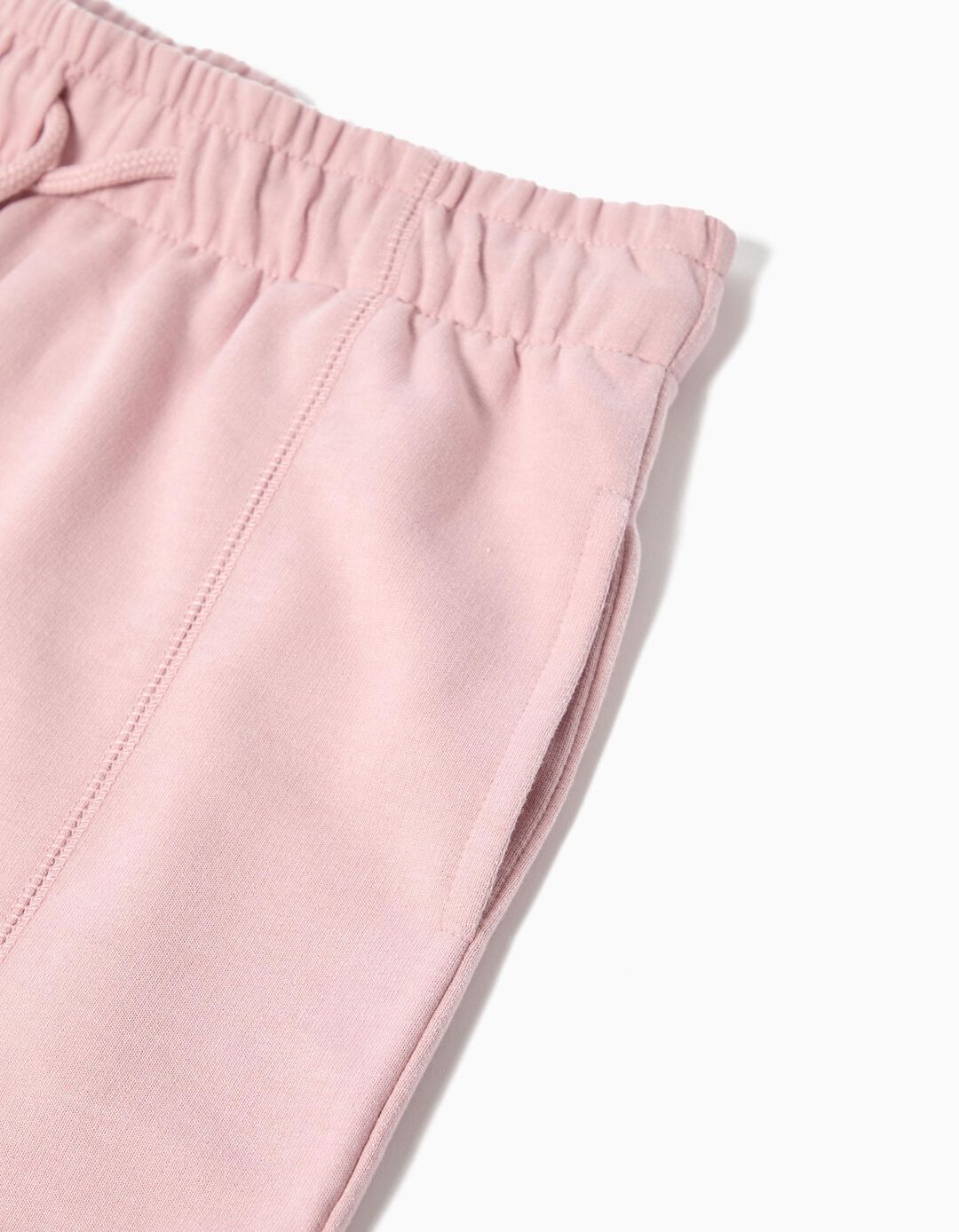 Calças Wide Leg, Menina, Rosa Claro