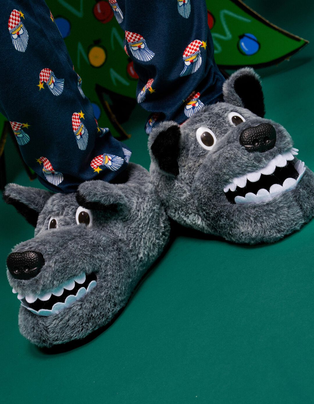 Pantufas, Homem, Cinzento
