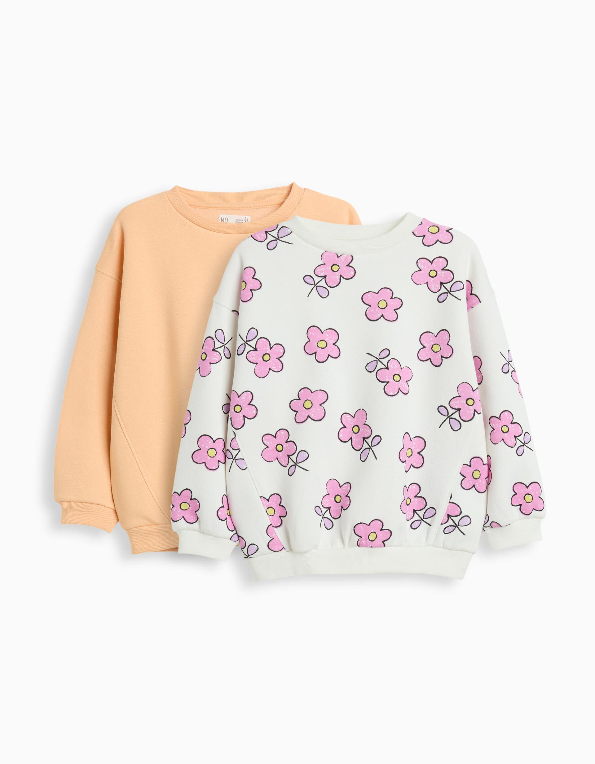 Comprar Online Pack 2 Sweatshirts de Felpa, Menina, Branco
