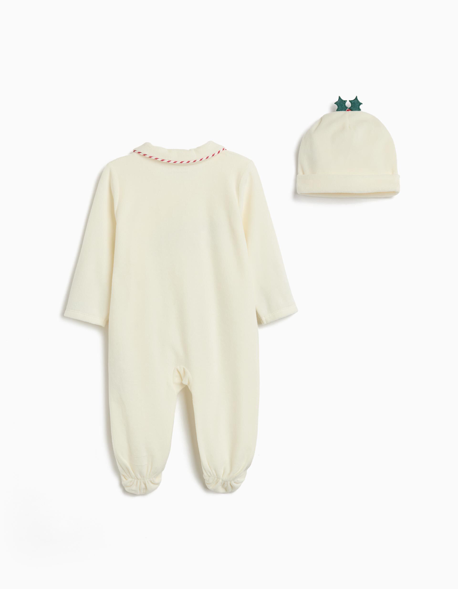 Comprar Online Babygrow Natal com Gorro, Rec&eacute;m-Nascido, Bege 