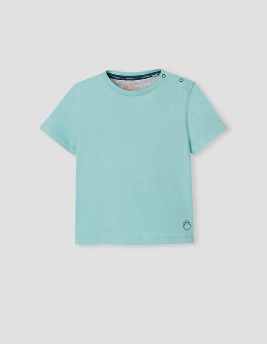 T-shirt, Bebé menino, Azul claro
