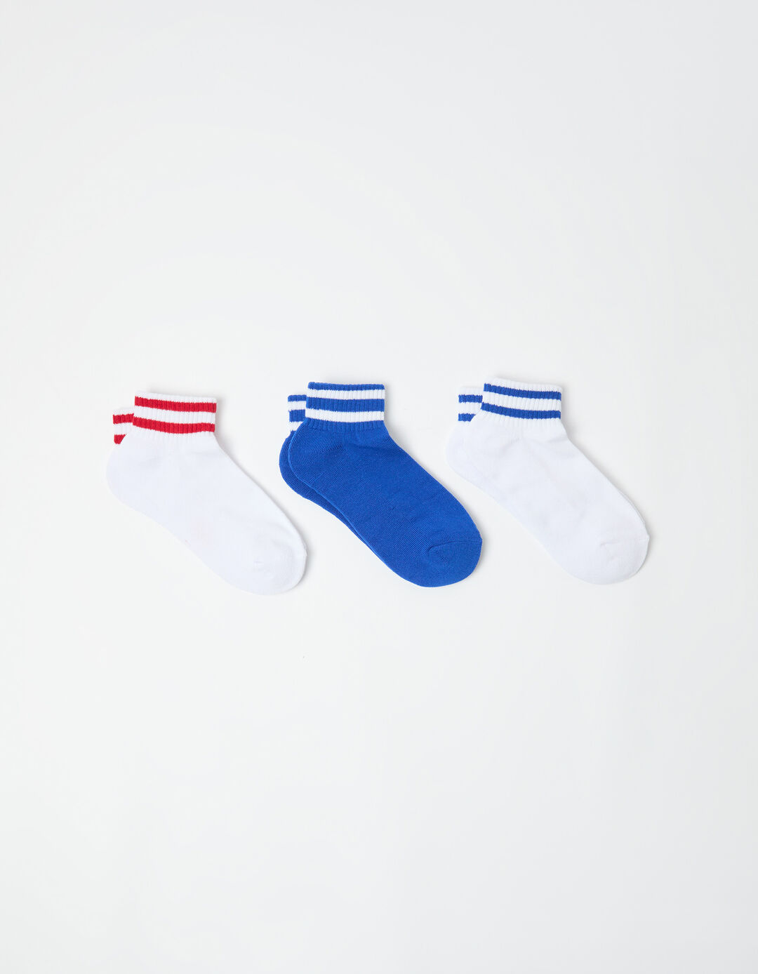 Pack 3 Pares de Meias Tornozelo, Mulher, Multicor