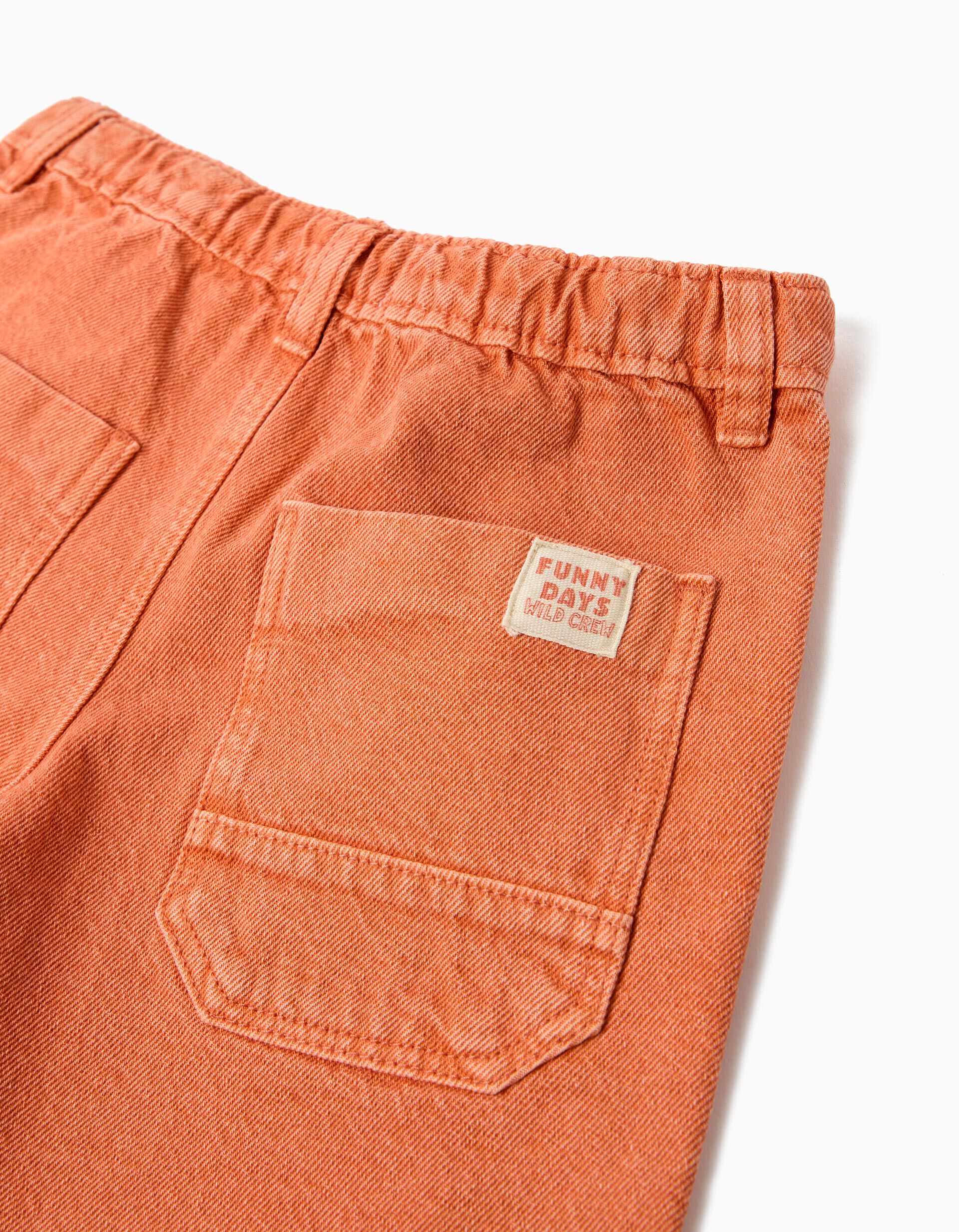 Comprar Online Cal&ccedil;&otilde;es de Ganga, Menino, Laranja Escuro 