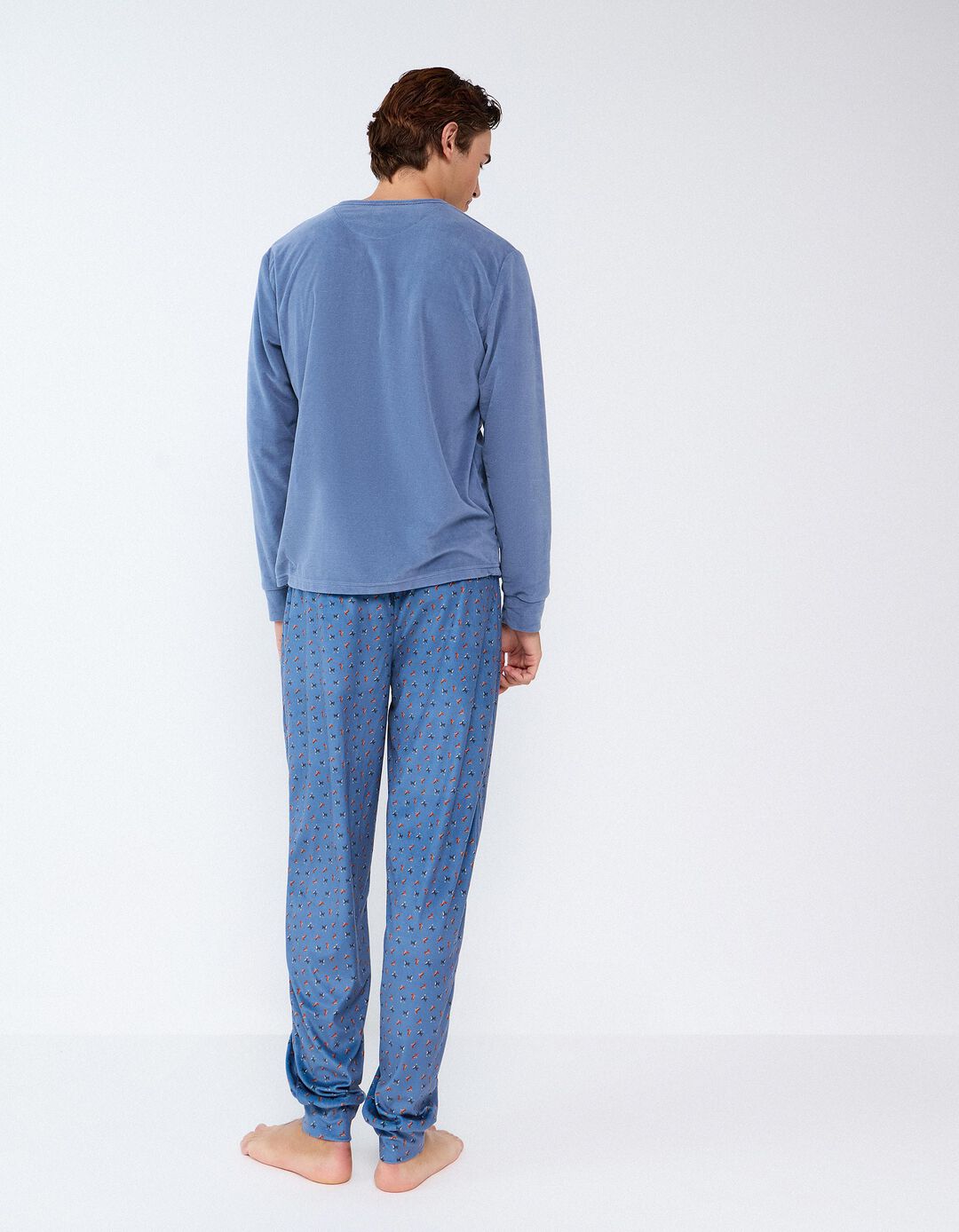 Pijama De Veludo, Homem, Azul