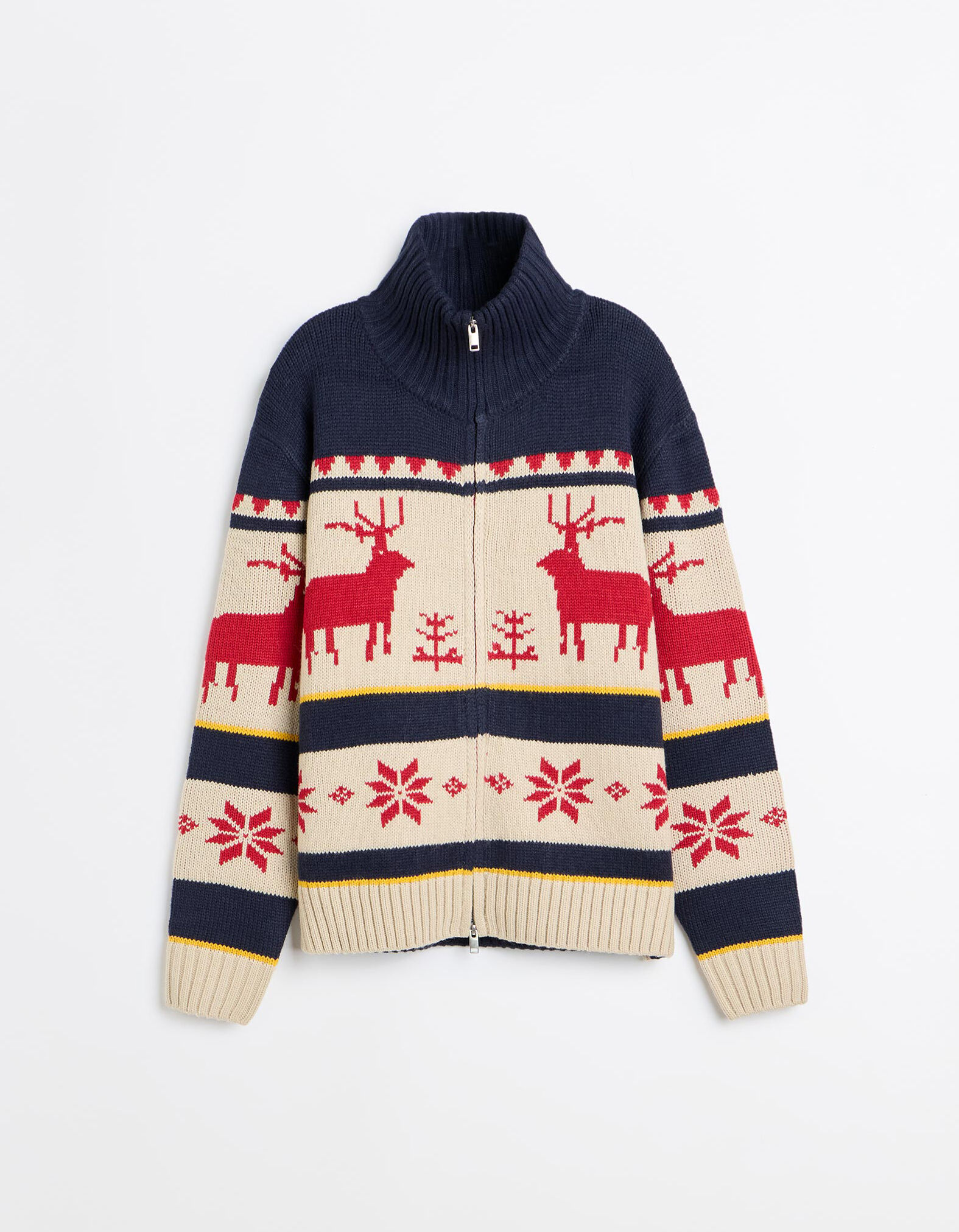 Comprar Online Casaco De Malha De Natal, Homem, Azul Escuro