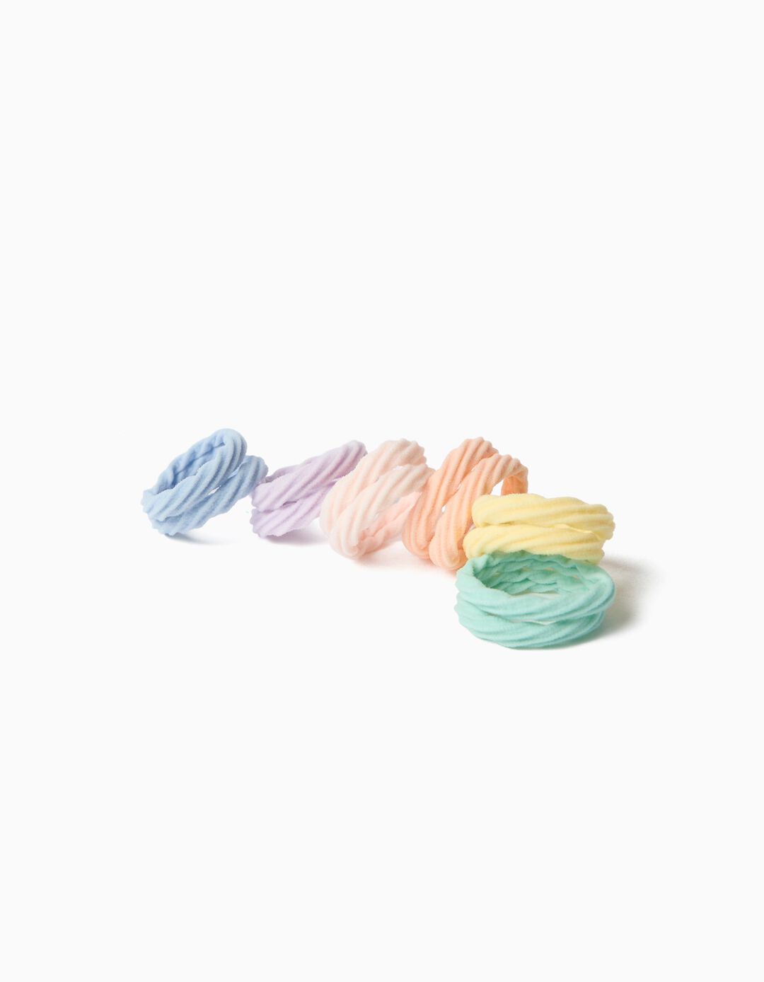 Pack 12 El&aacute;sticos, Menina, Multicolor