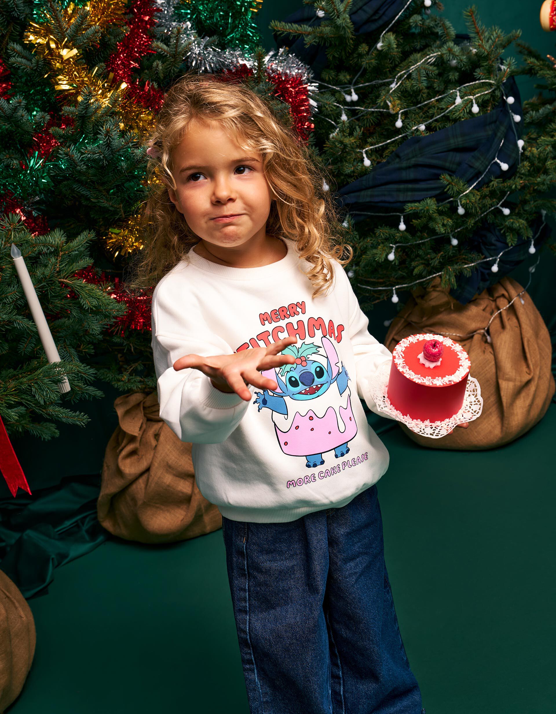 Comprar Online Sweatshirt Cardada 'Stitch' &copy;Disney, Menina, Branco