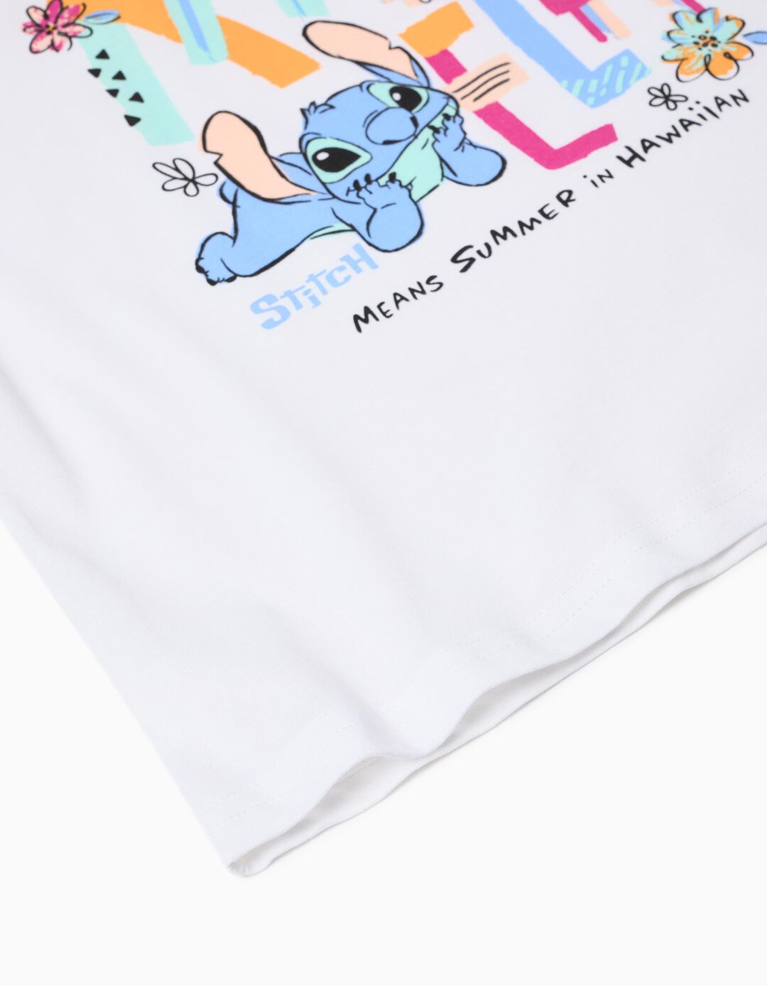 T-shirt 'Lilo e Stitch', Menina, Branco 