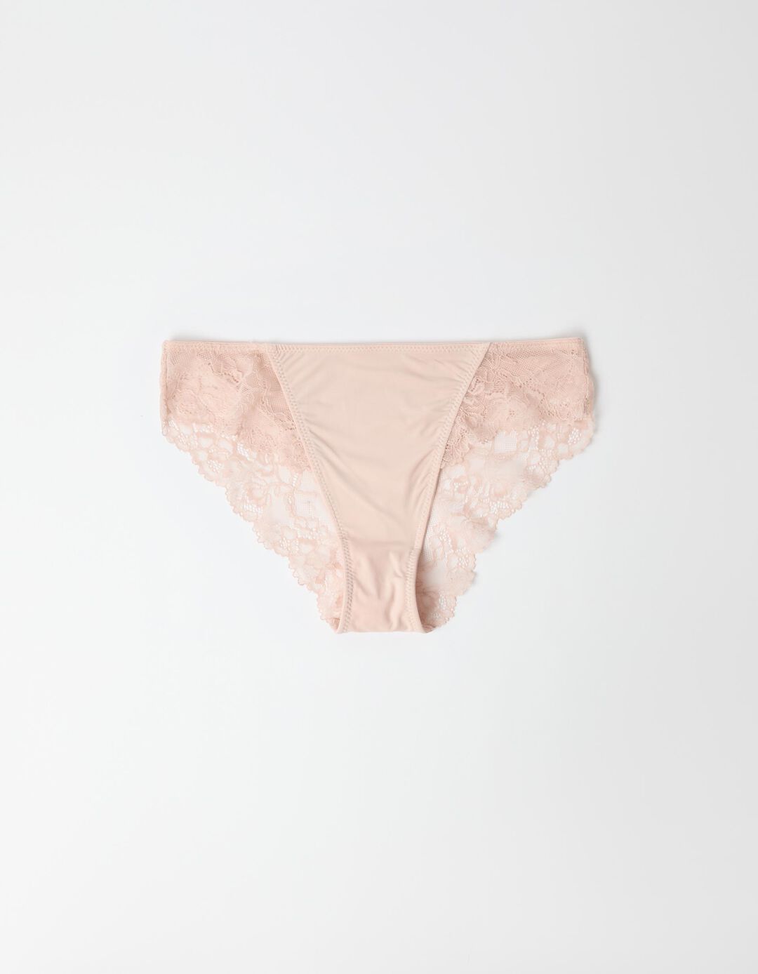 Cuecas Brief com Renda, Mulher, Rosa Claro