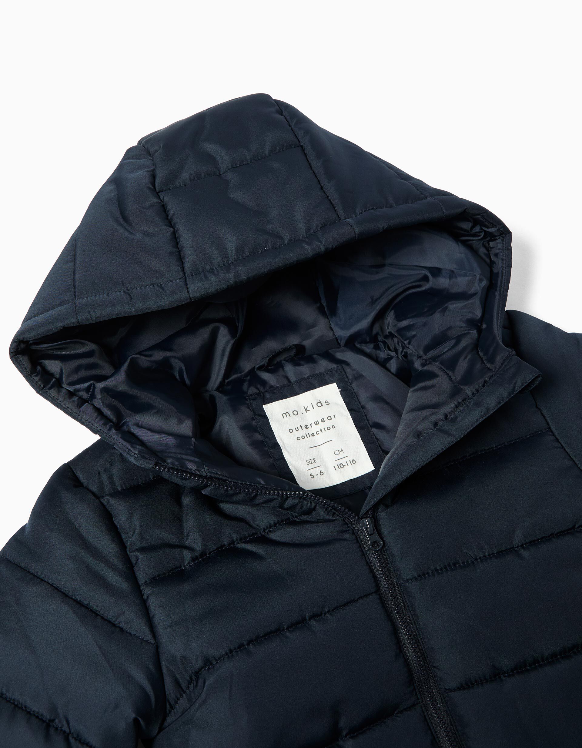 Comprar Online Casaco Acolchoado Capuz, Menino, Azul Escuro