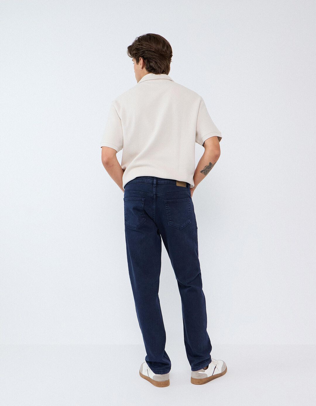 Jeans Slim-Fit, Homem, Azul Escuro