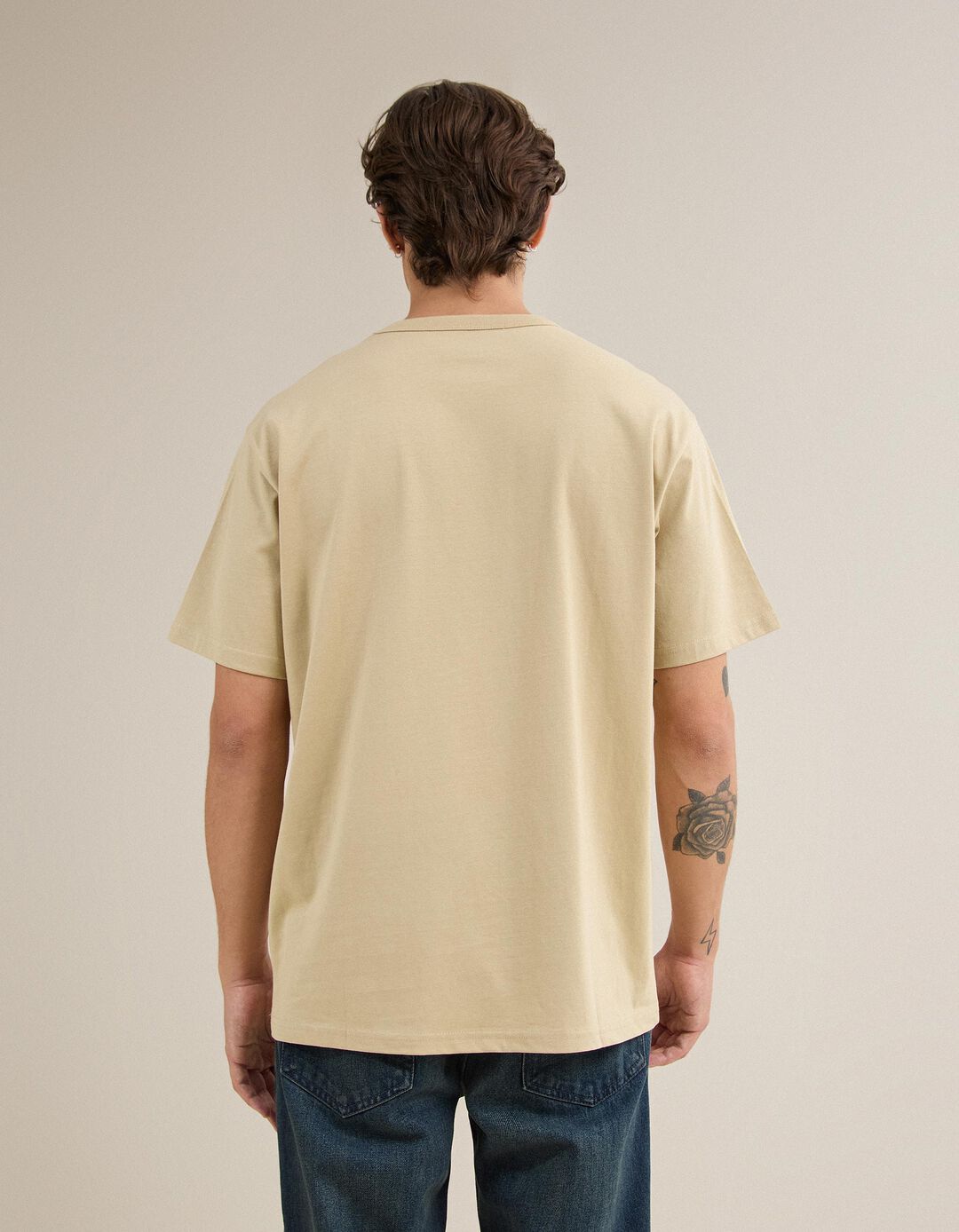 T-shirt Jersey, Homem, Amarelo Claro