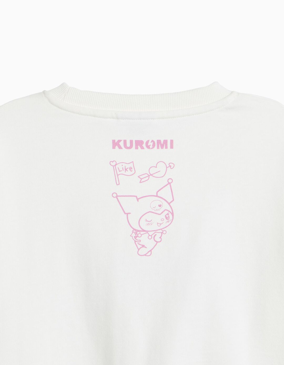 Sweatshirt Cardada 'Kuromi', Menina, Branco