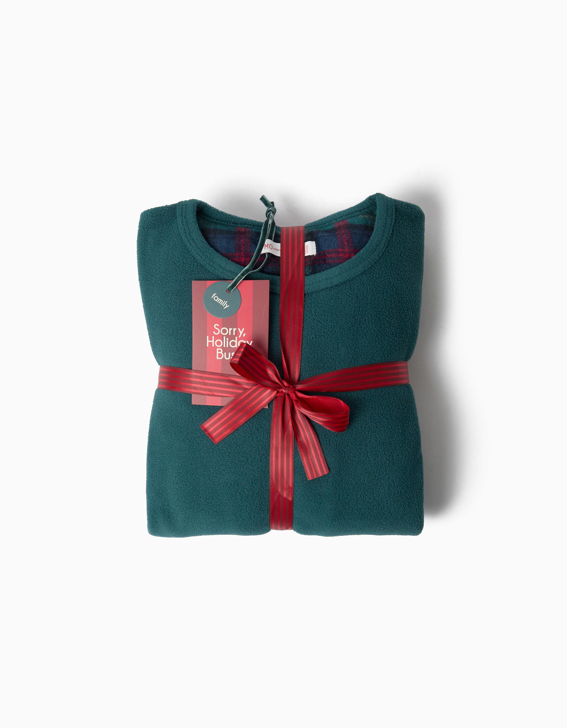 Comprar Online Pijama Polar De Natal, Menina, Verde Escuro