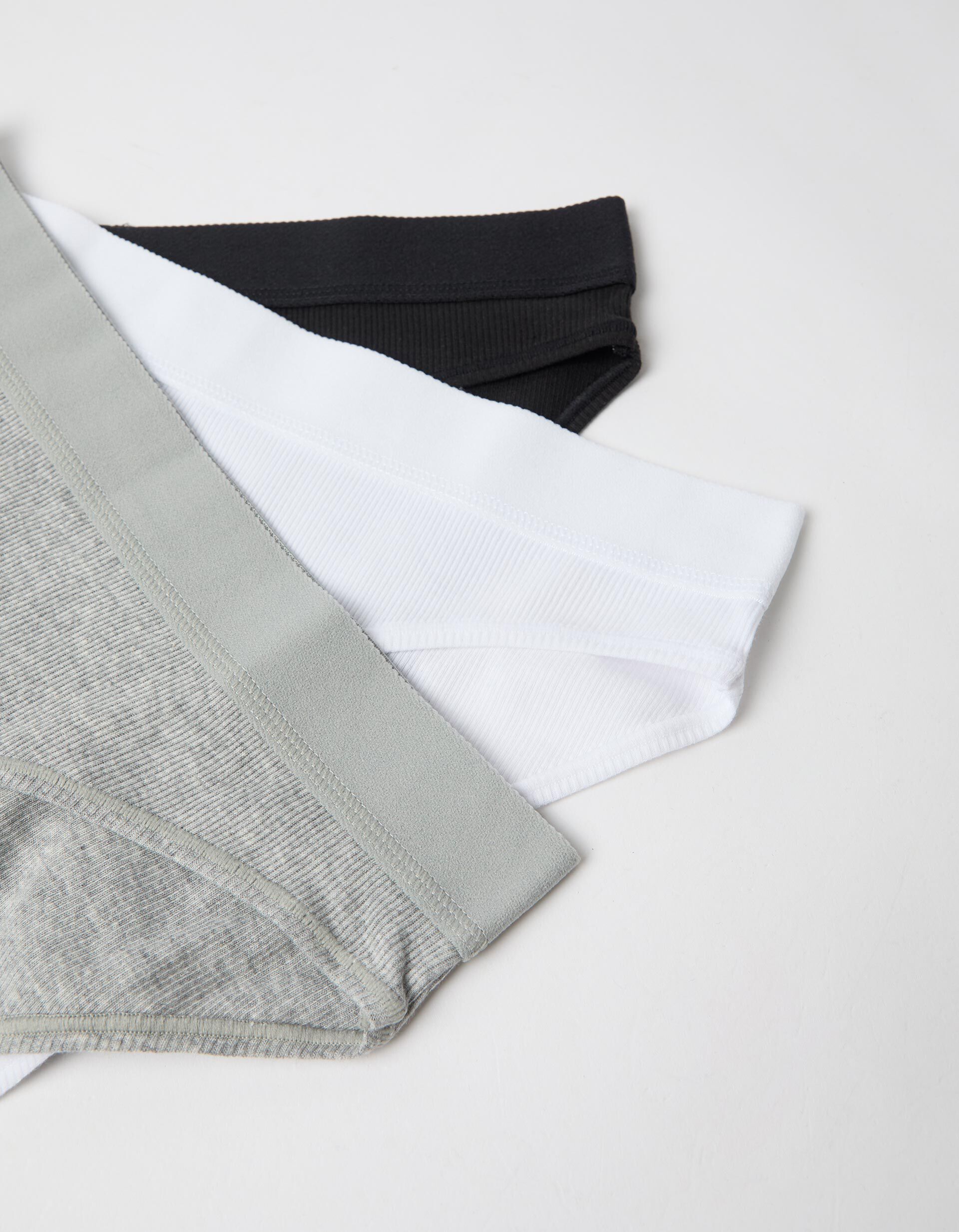 Comprar Online Pack 3 Cuecas Brief, Mulher, Cinzento Claro