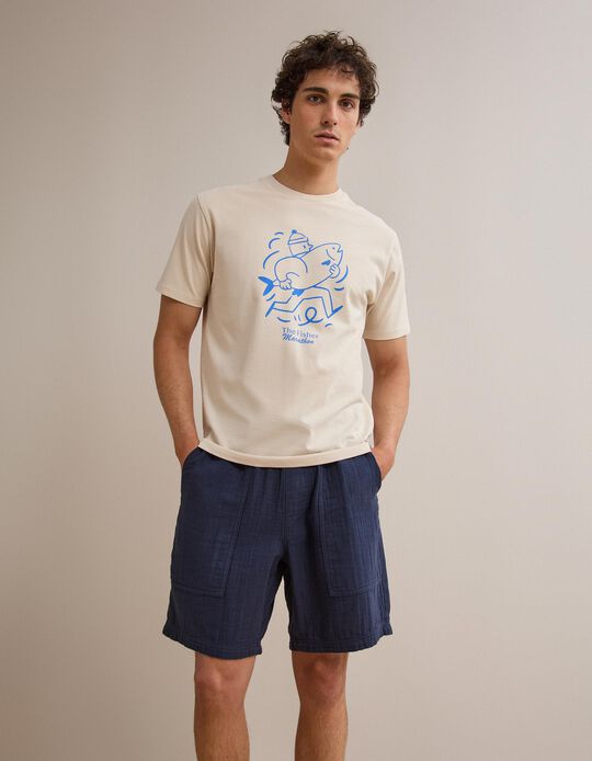 Comprar Online T-shirt Jersey, Homem, Cinzento Claro