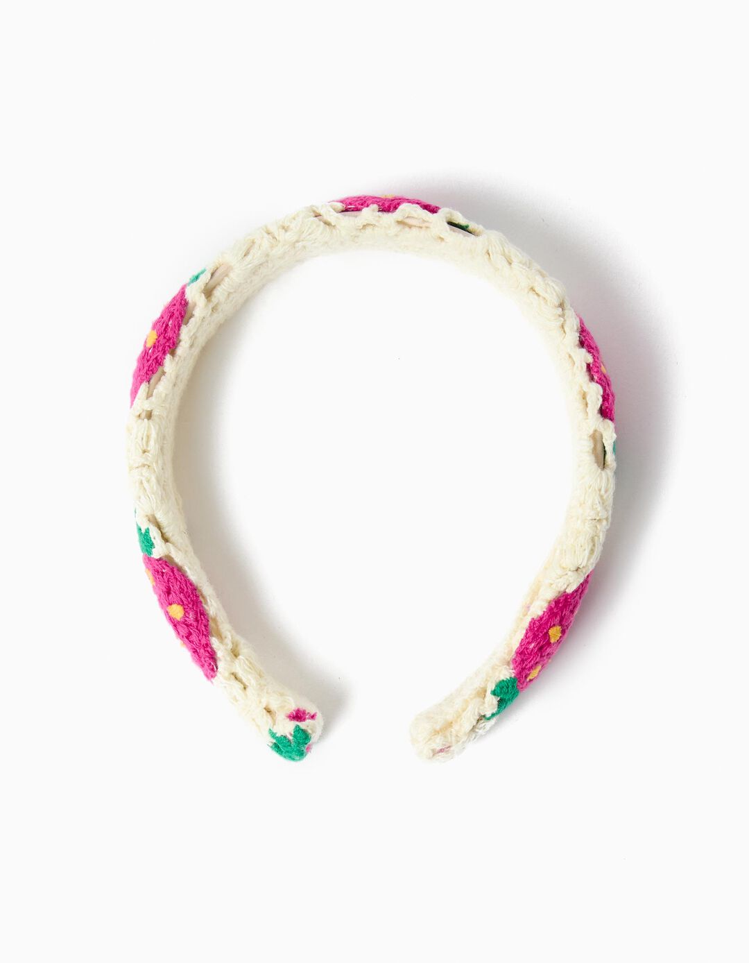 Bandolete Crochet Morangos, Menina, Multicolor