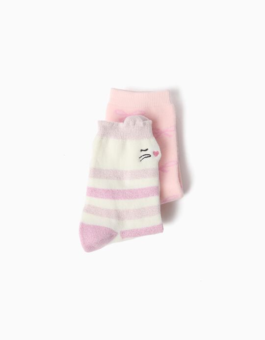 Comprar Online Pack 2 Pares De Meias Com Gatos, Menina, Multicolor