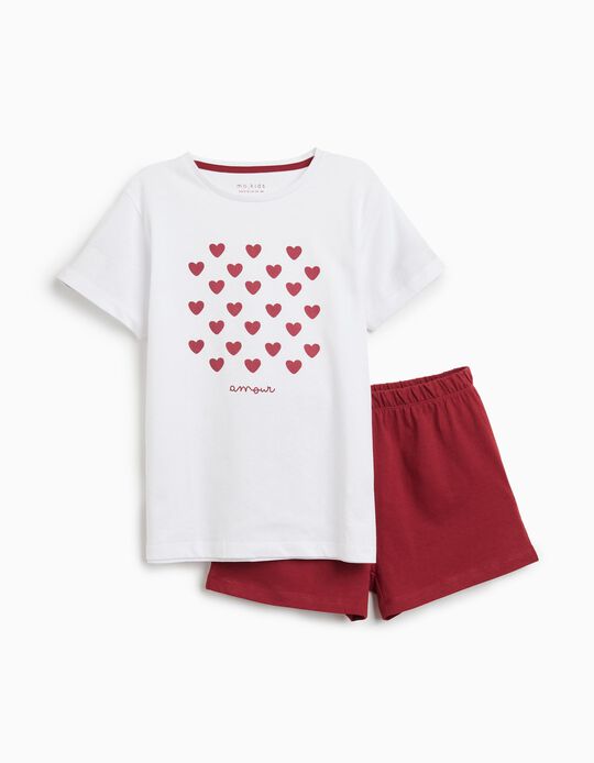 Comprar Online Pijama Jersey, Menina, Branco