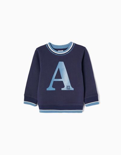 Cotton Sweatshirt for Baby Boys 'Tennis', Dark Blue