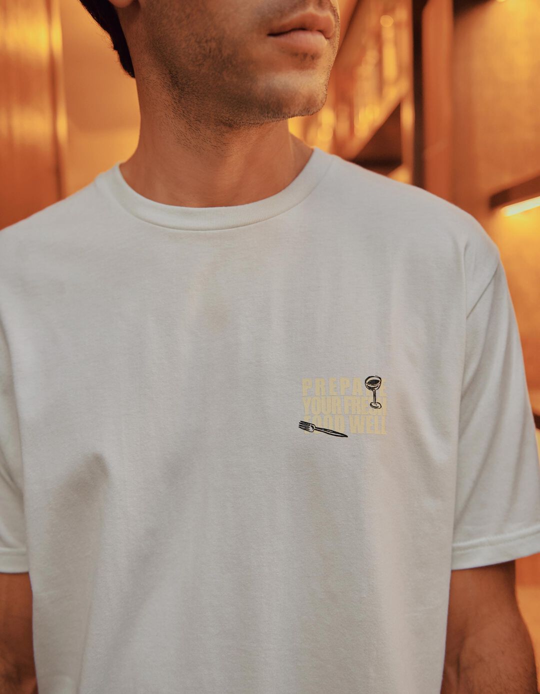 T-shirt Estampada, Homem, Verde &Aacute;gua