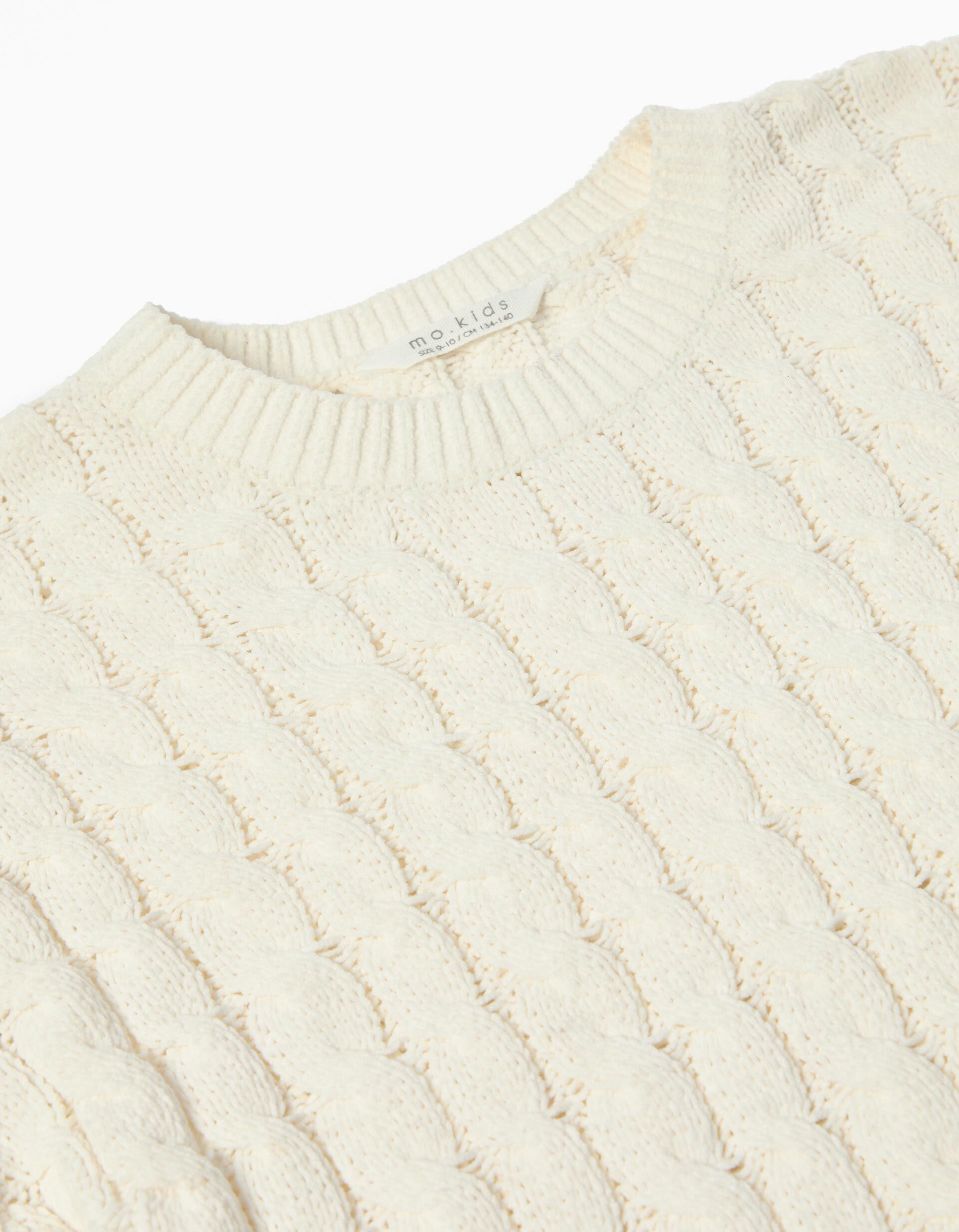 Comprar Online Camisola de Malha, Menina, Branco