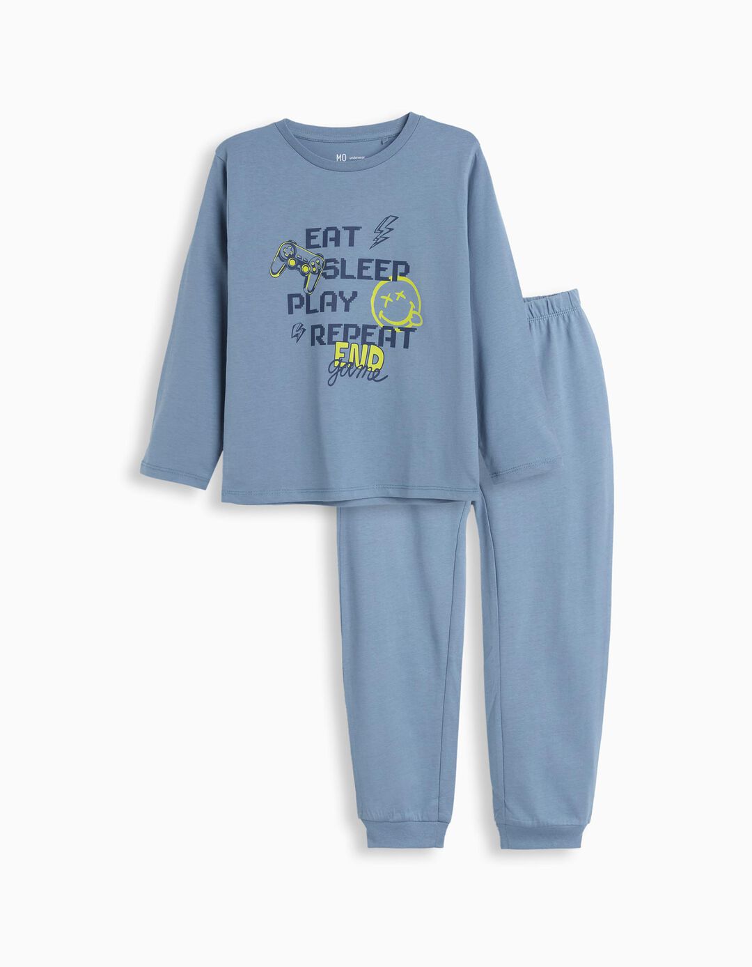 Pijama, Menino, Azul Claro