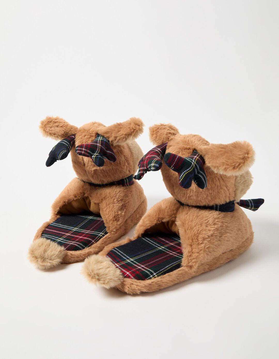 Chinelos de Quarto de Natal, Mulher, Bege