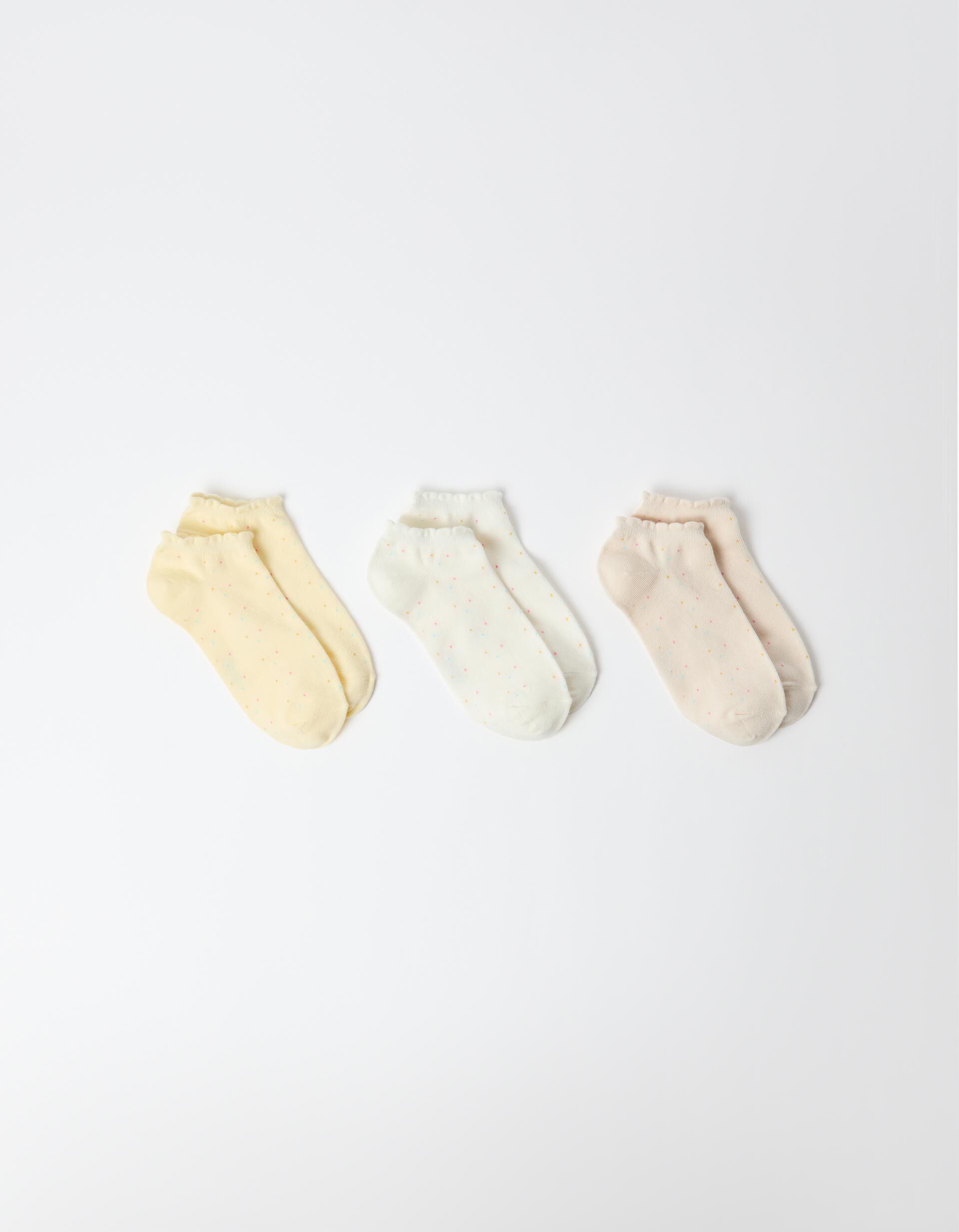 Comprar Online Pack 3 Pares de Meias Tornozelo, Mulher, Amarelo