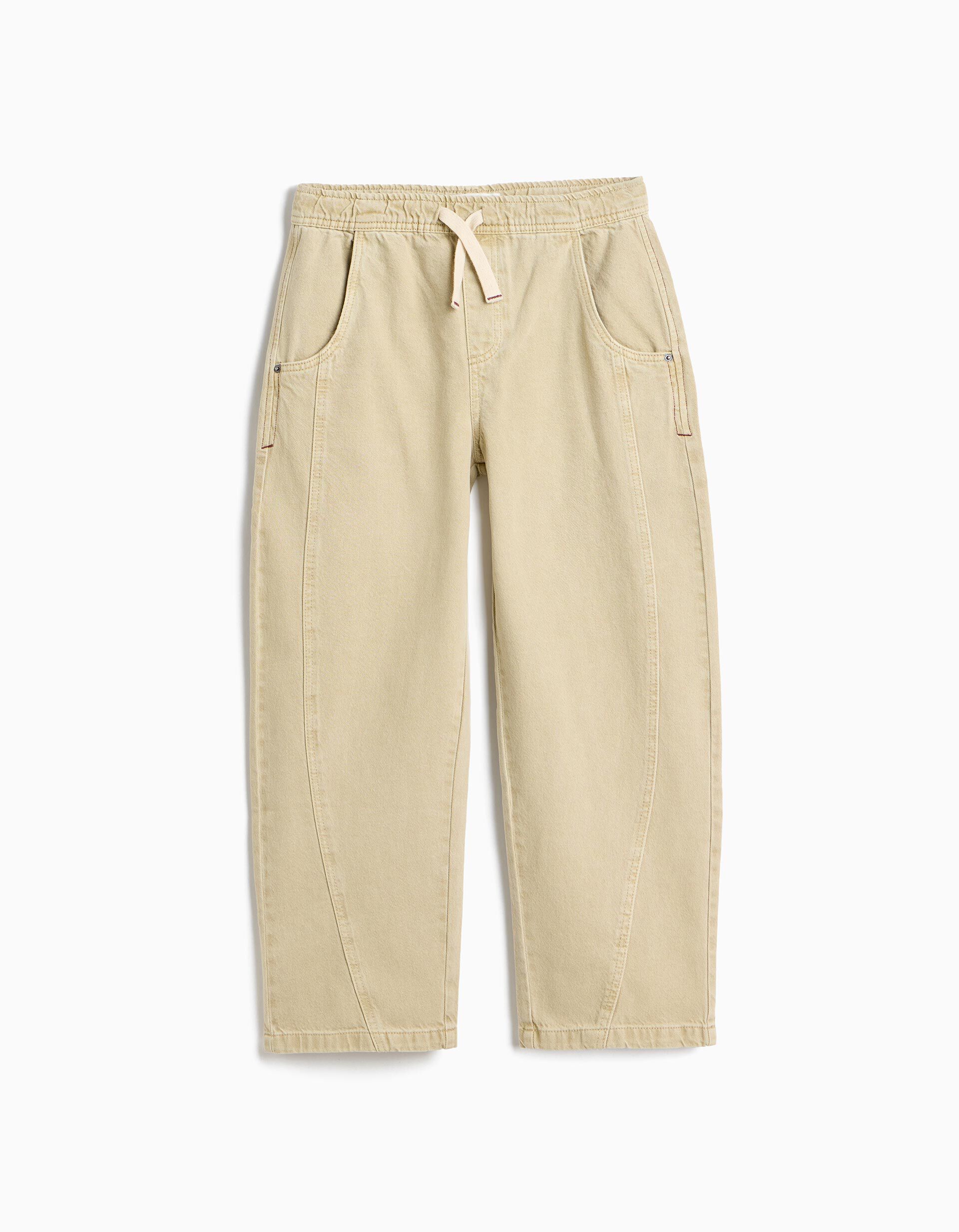 Comprar Online Cal&ccedil;as Jogger 'Baggy', Menino, Bege