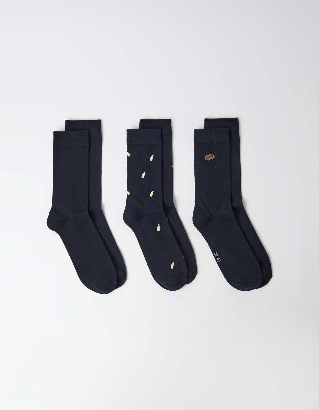 Pack 3 Pares De Meias, Homem, Azul Escuro