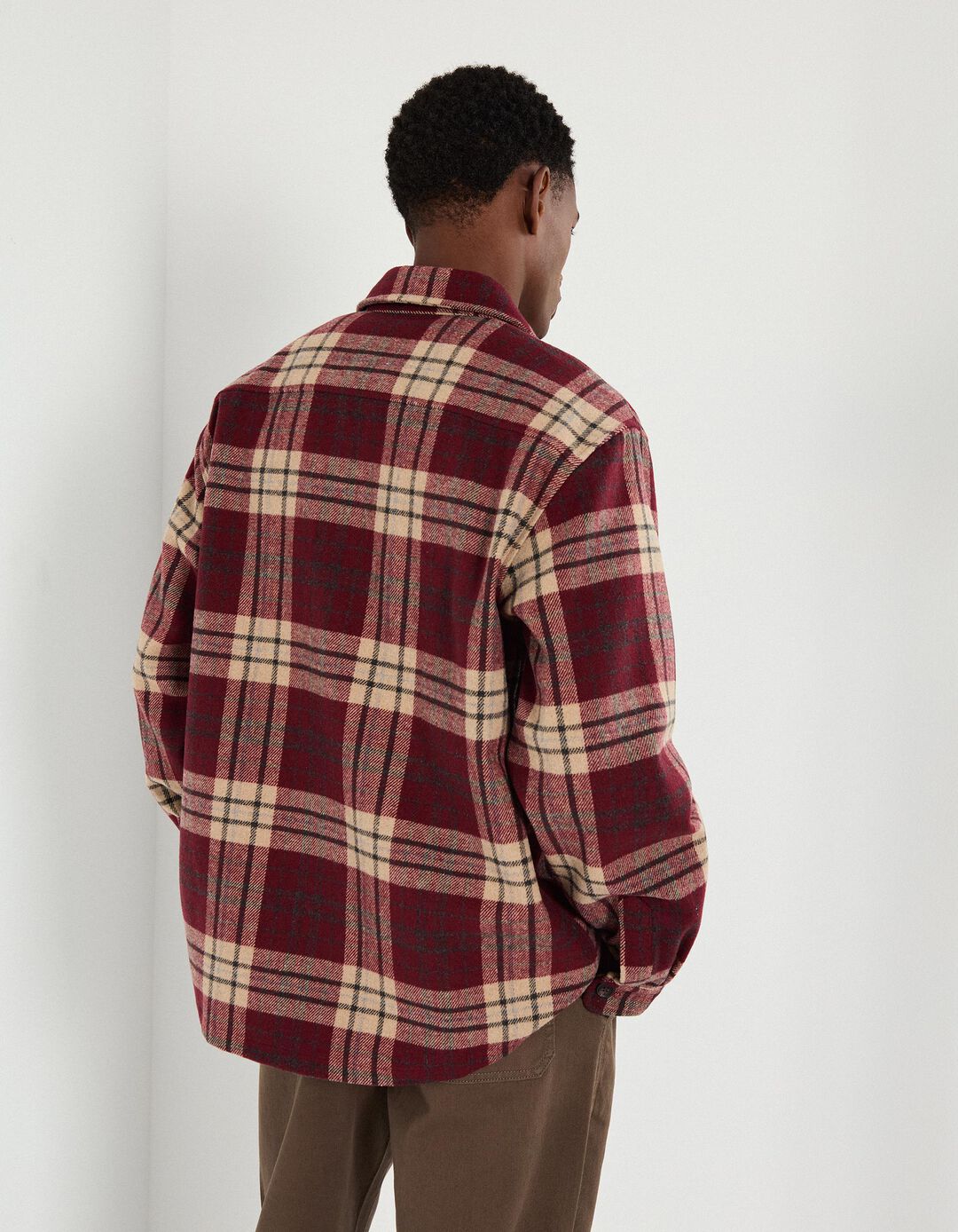 Sobrecamisa, Homem, Vermelho Escuro
