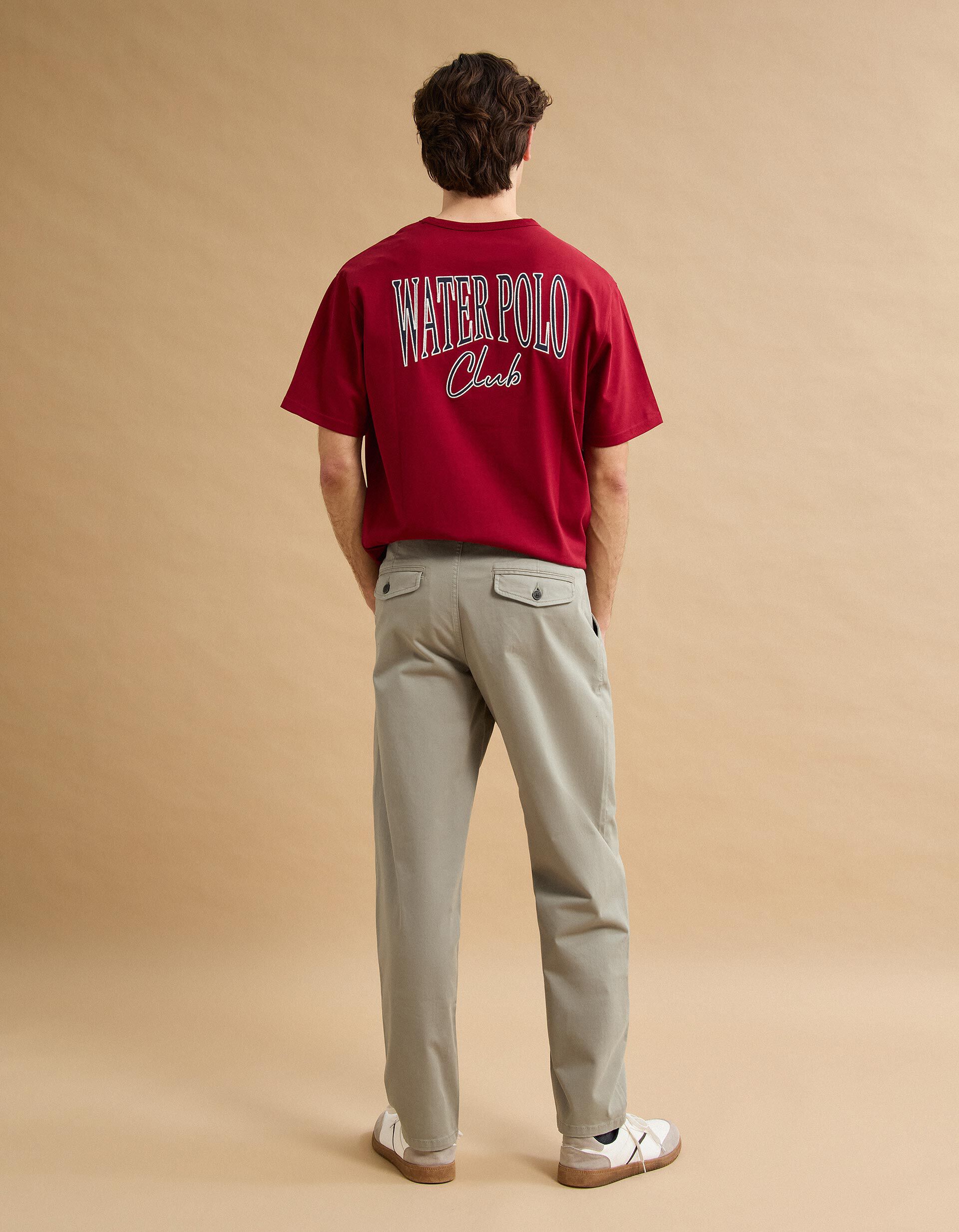 Comprar Online Cal&ccedil;as Chino 'Straight Fit', Homem, Bege Claro