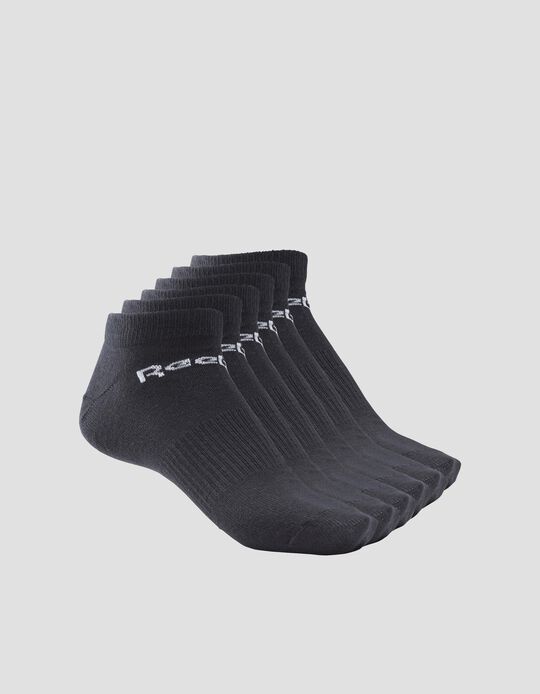 Reebok' Sports Socks 6 Pairs Pack, Men, Black