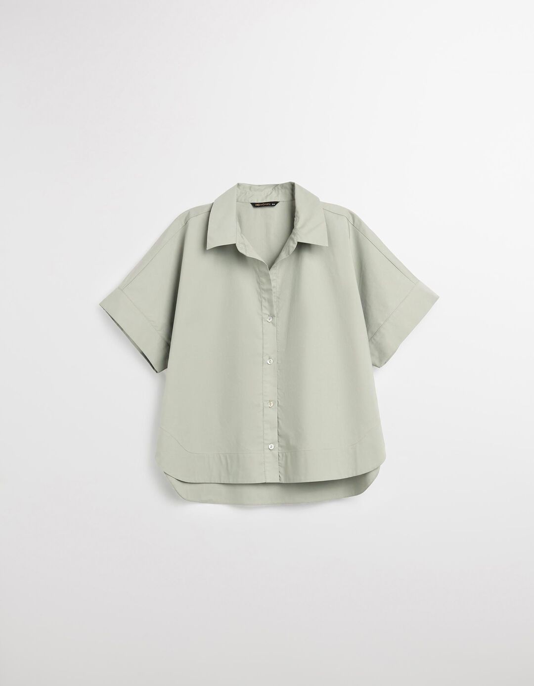 Camisa de Manga Curta, Mulher, Verde