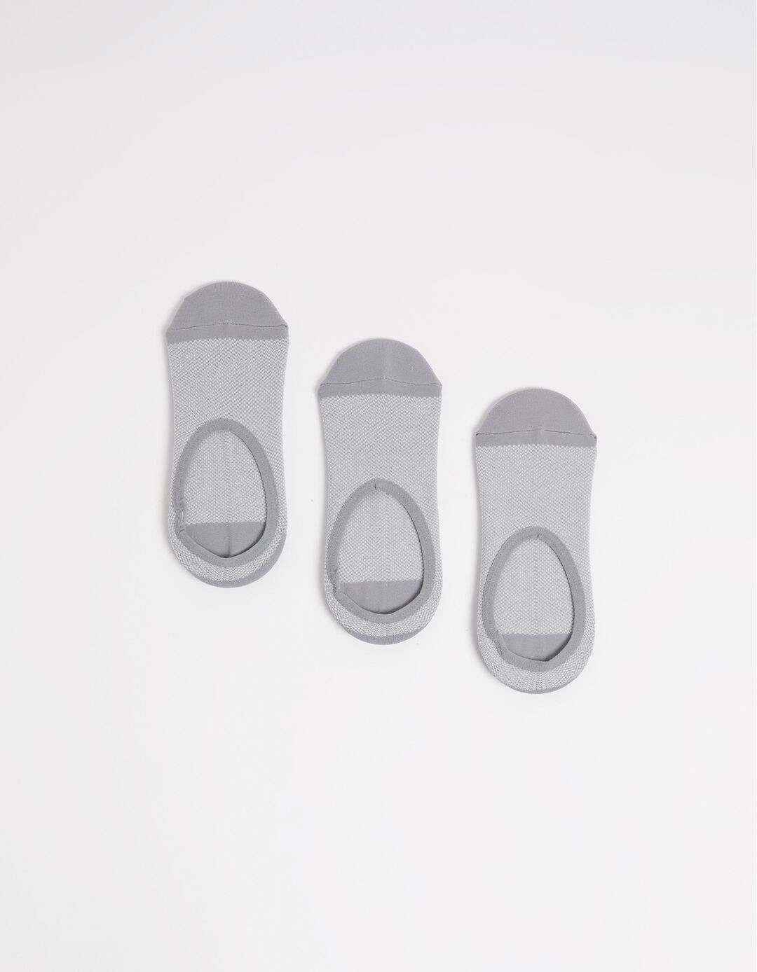 Pack 3 Pares de Meias Pezinhos, Homem, Cinzento