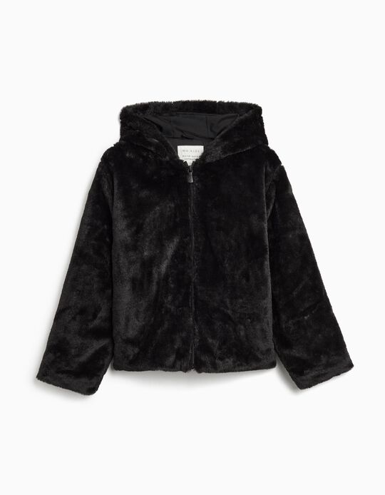 Comprar Online Casaco de Pelo Sintético, Menina, Preto