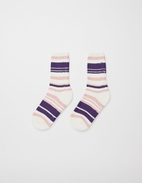 Striped Socks, Women, Multicolour