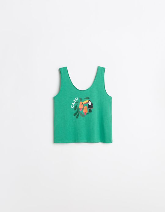 Comprar Online Top Estampado, Mulher, Verde