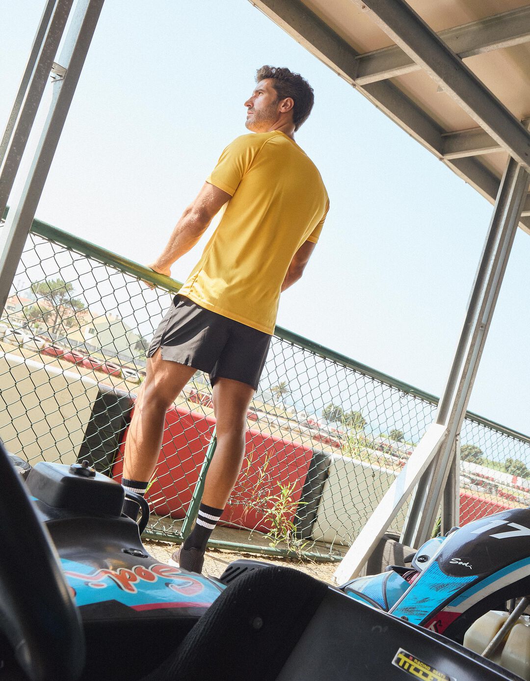 Calções de Desporto, Homem, Preto