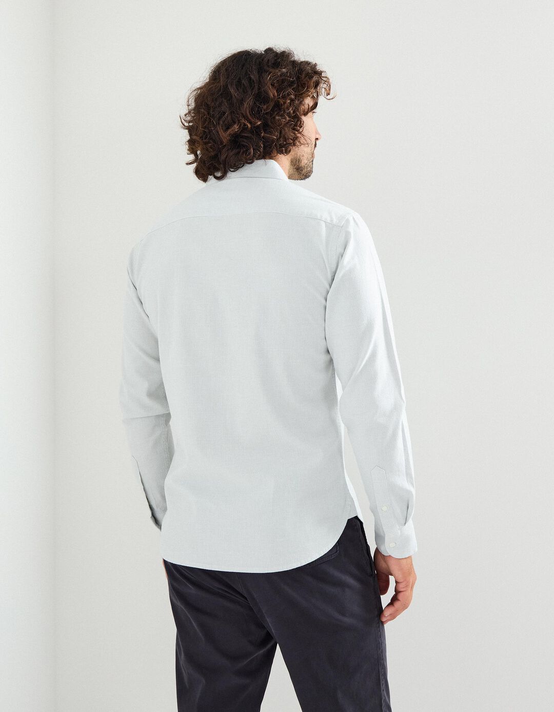 Camisa 'Slim Fit', Homem, Verde