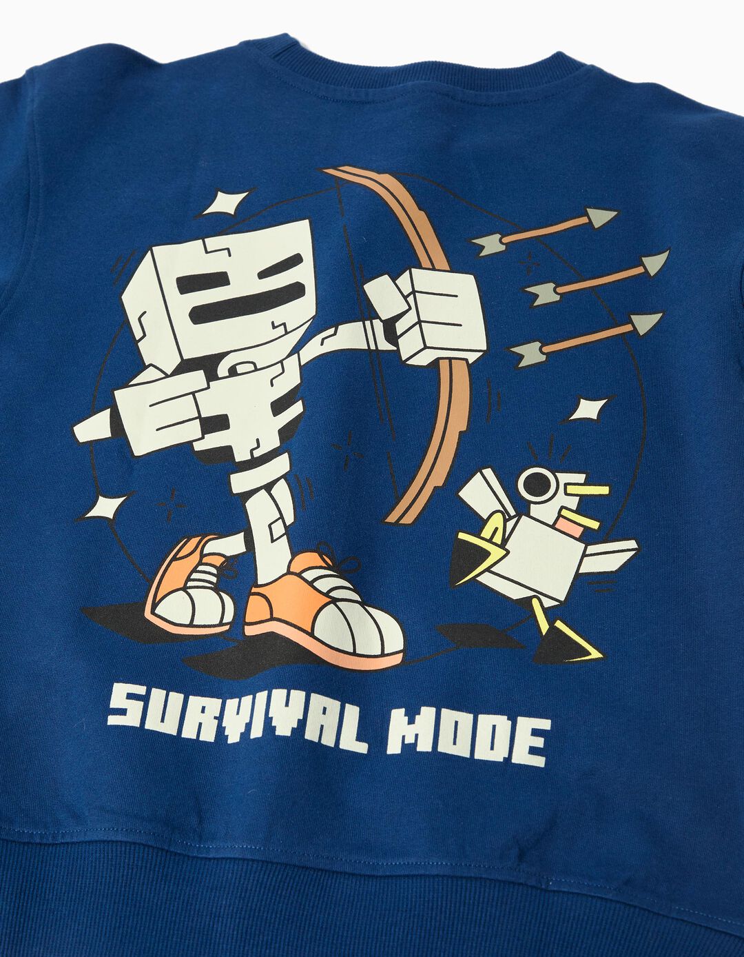 Sweatshirt de Felpa 'Minecraft', Menino, Azul Escuro