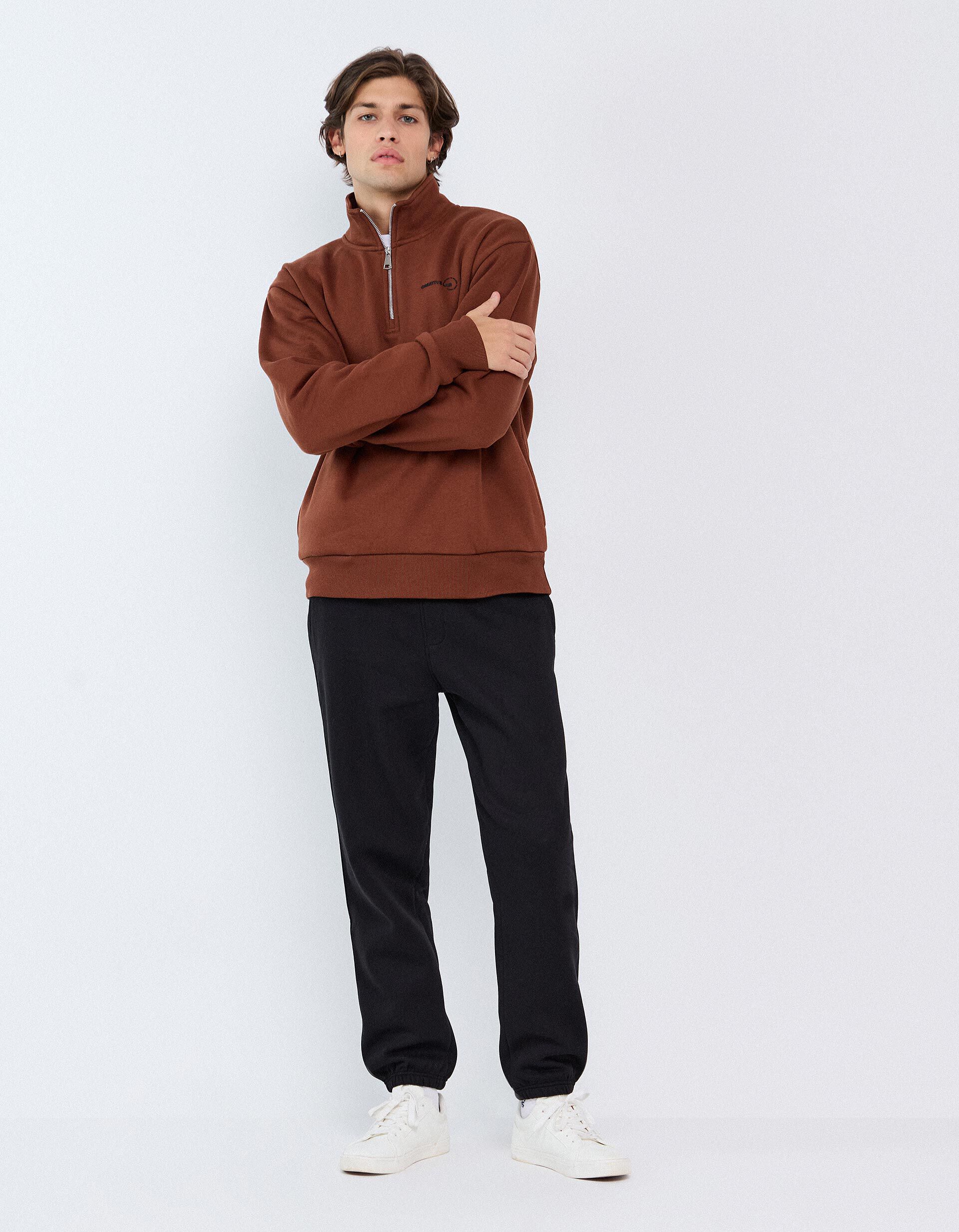 Comprar Online Cal&ccedil;as Jogger De Felpa, Homem, Preto