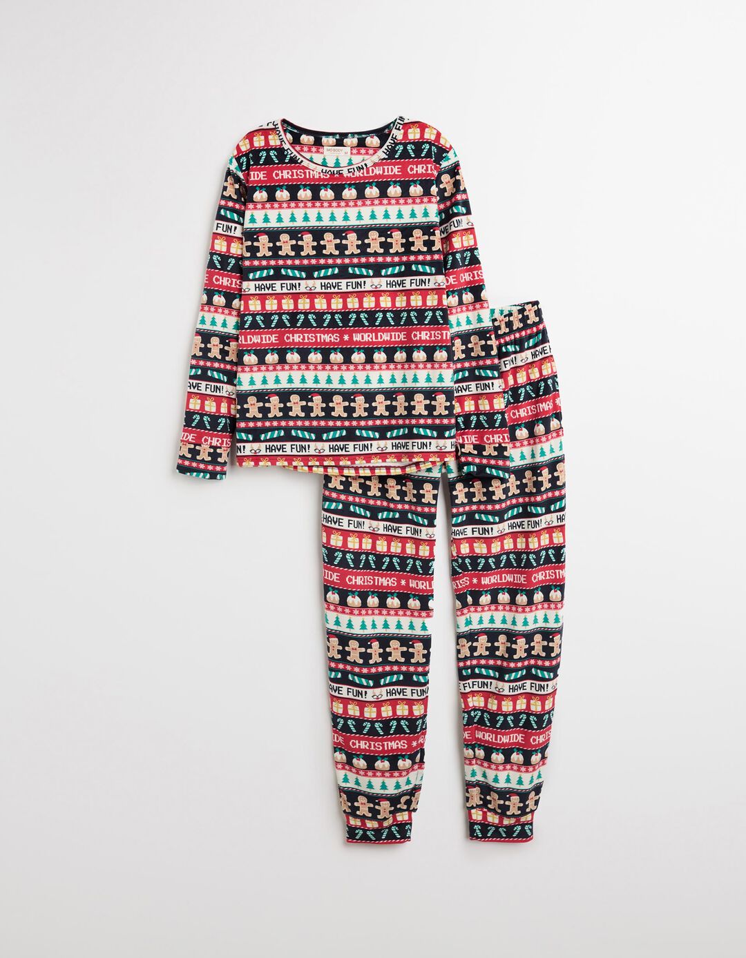 Pijama Polar de Natal, Mulher, Multicor