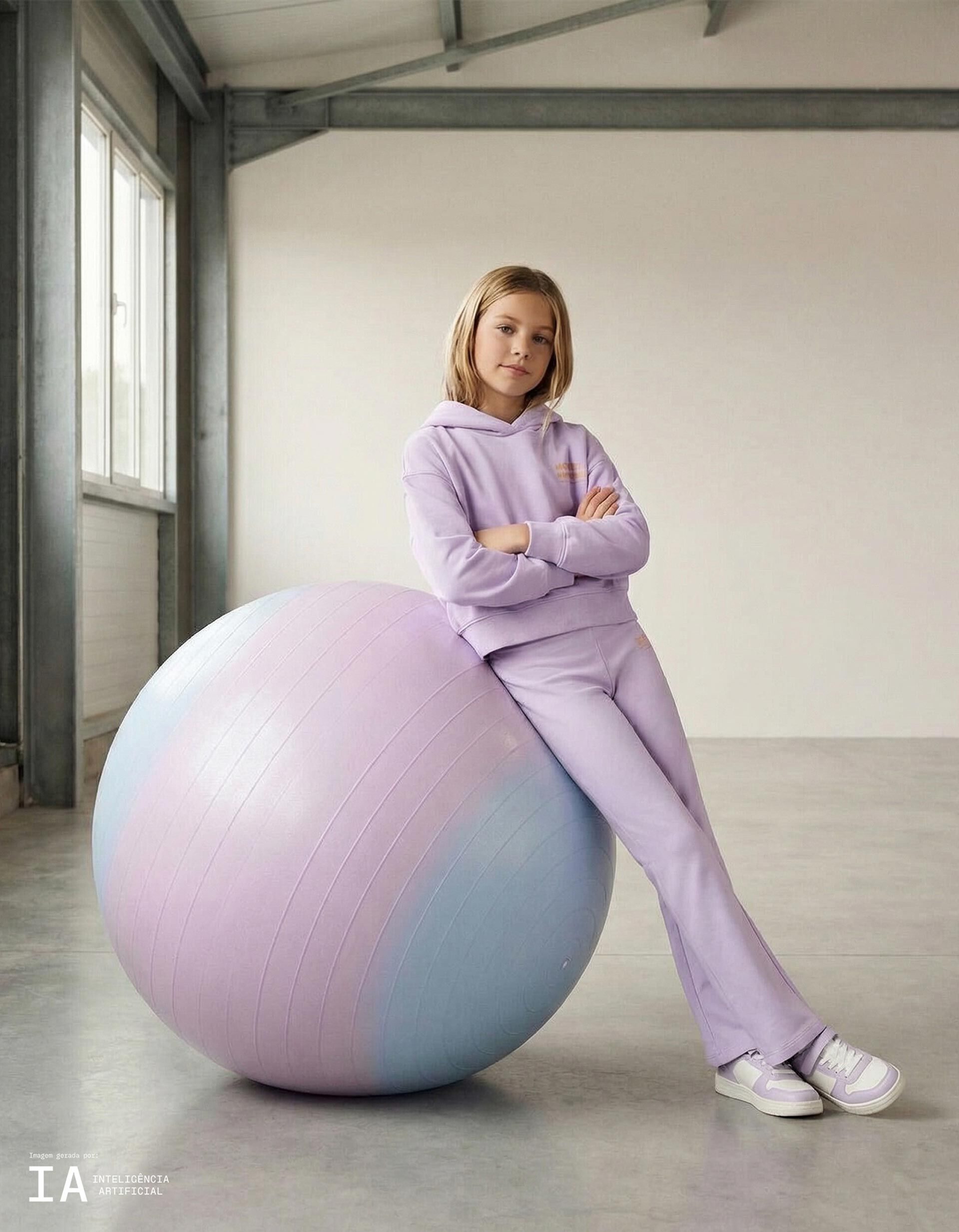 Comprar Online Sweatshirt de Felpa Capuz, Menina, Roxo Claro