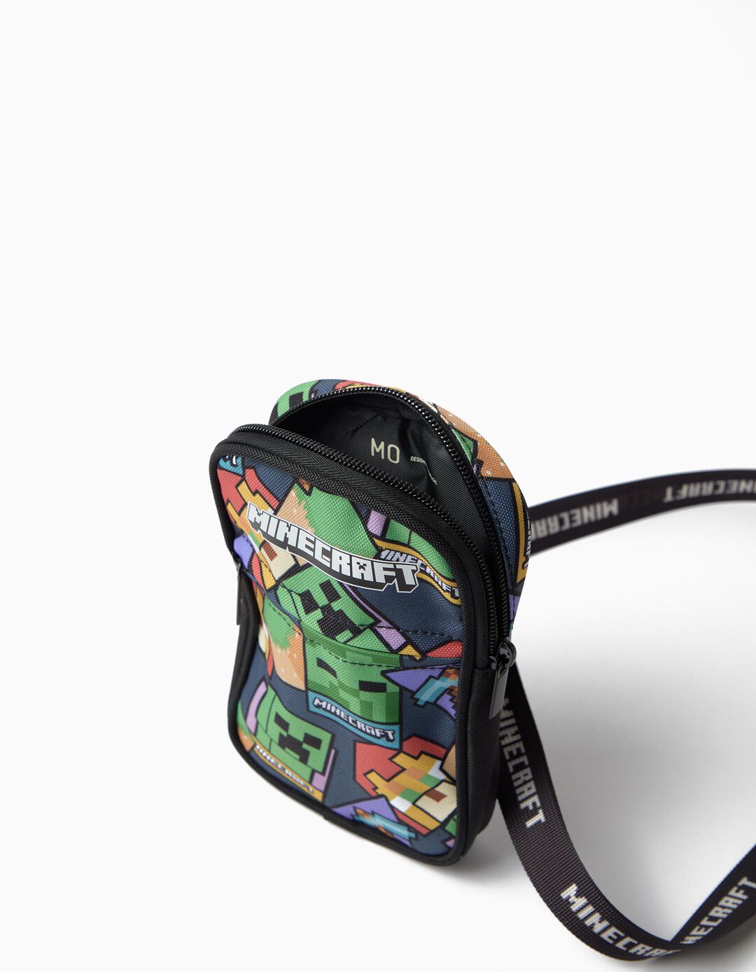 Bolsa De Telem&oacute;vel 'Minecraft', Menino, Preto