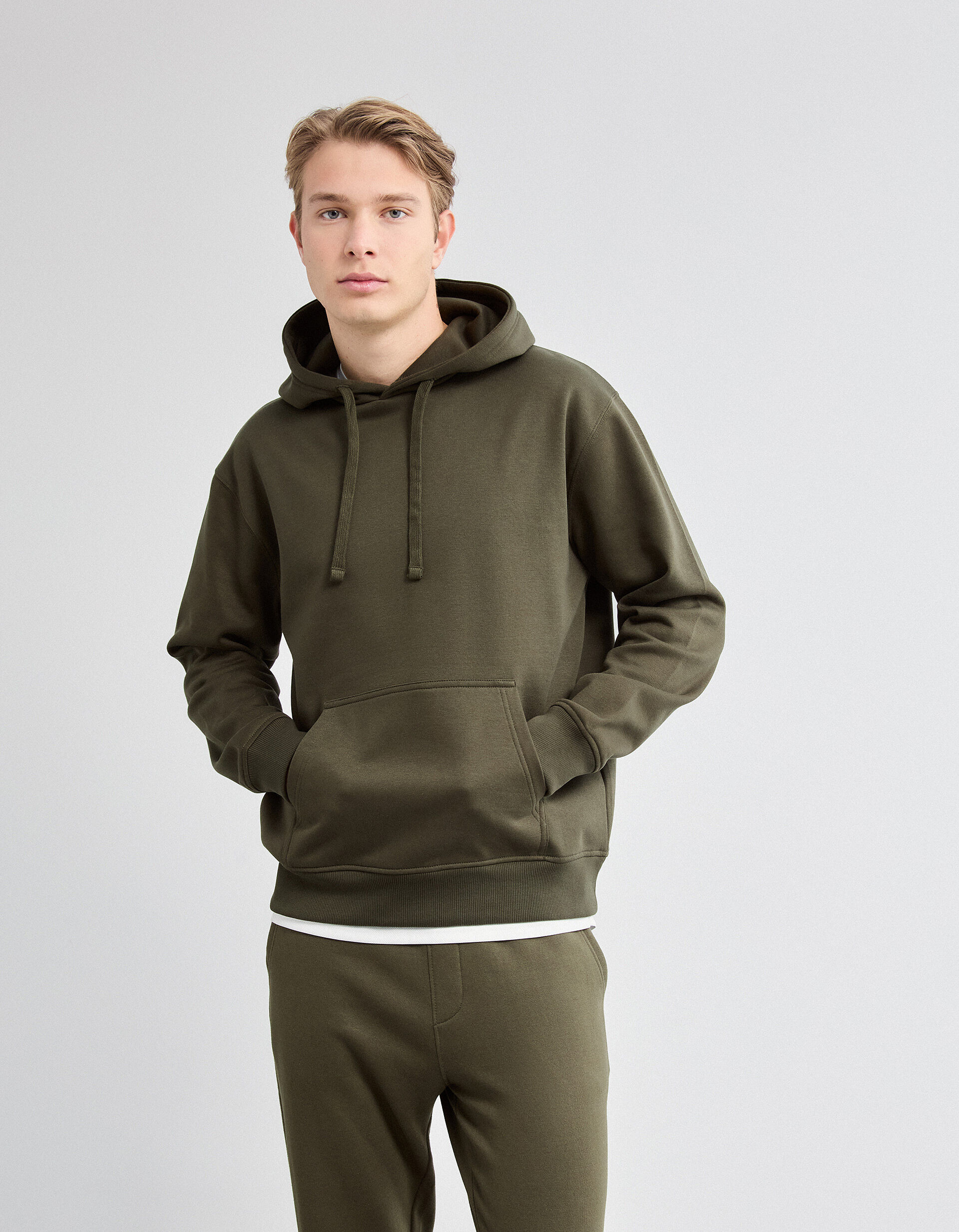 Comprar Online Sweatshirt com Capuz, Homem, Verde Escuro