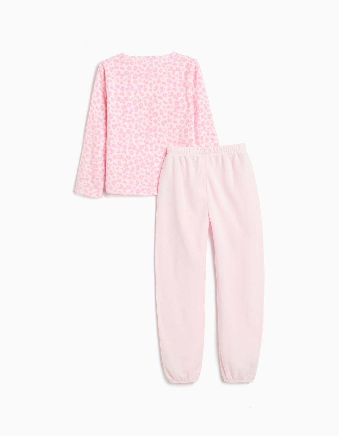 Pijama Polar Animal Print, Menina, Rosa