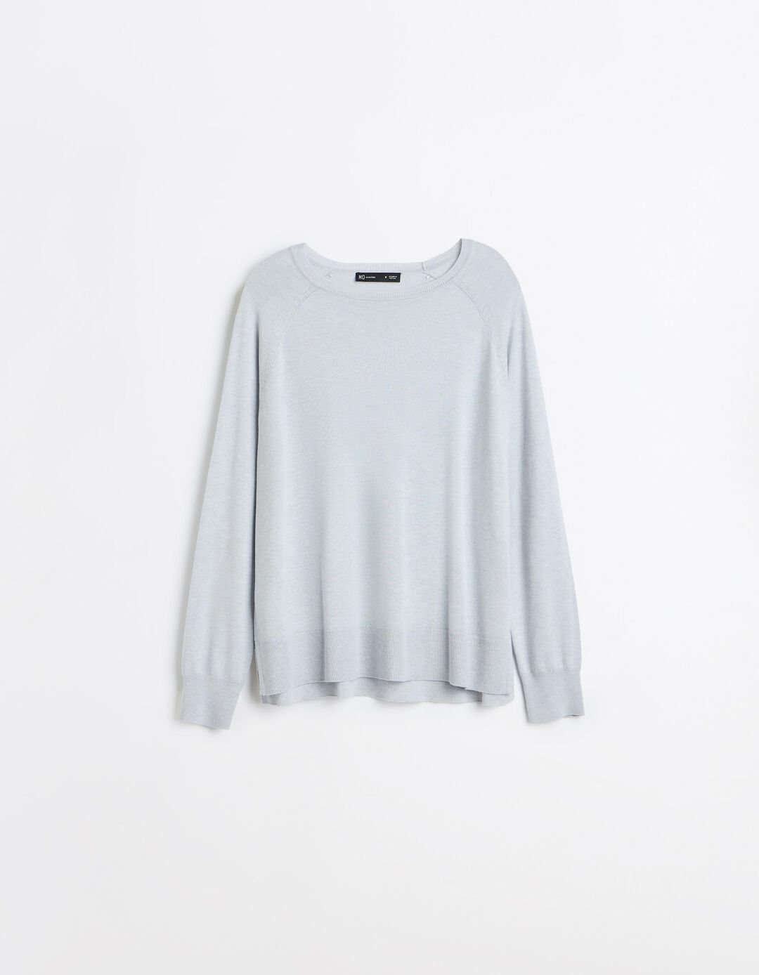 Sweater De Manga Comprida, Mulher, Azul Claro